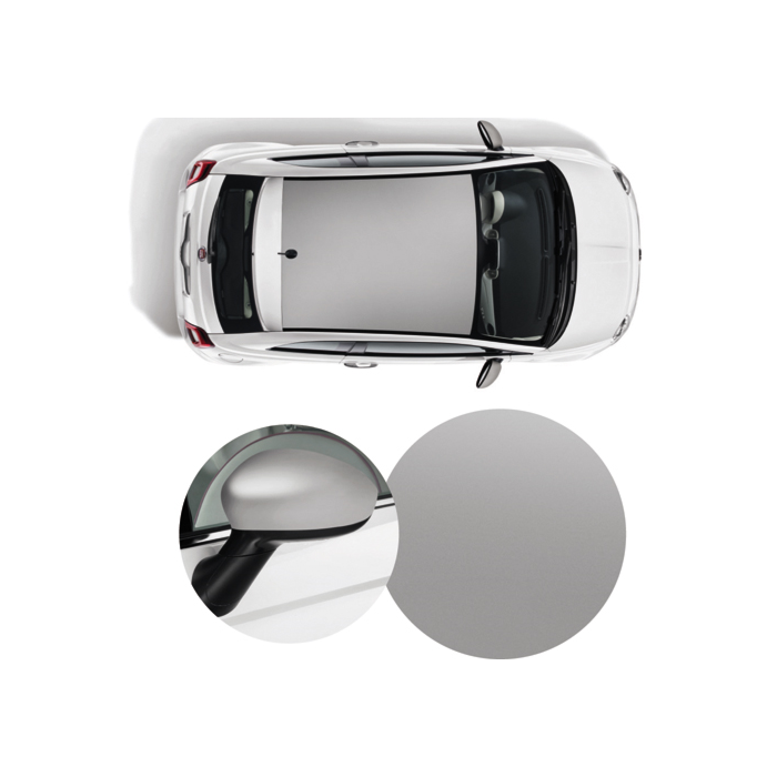 Fiat 500 wrapping pakket matzilver
