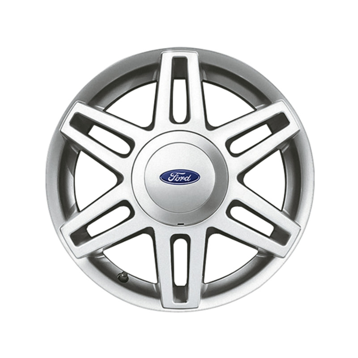 Ford Fusion (2002 - 2012) lichtmetalen velg 15" 6x2-spaaks sterdesign, zilver