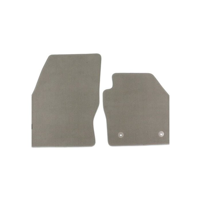 Ford C-MAX (11/2010 - 11/2014) vloermatten velour voorzijde, grijs, met grijs Nukub randen