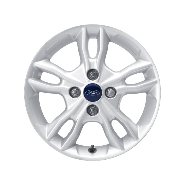 Ford Fiesta (09/2008 - 06/2017) lichtmetalen velg 15" 5 x 2-spaaks, sparkle zilver