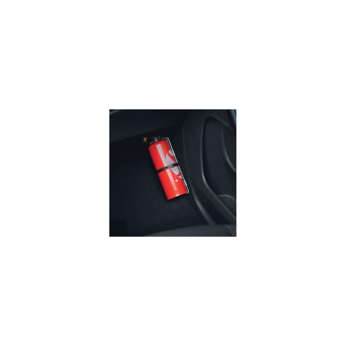 Fire extinguisher with strap