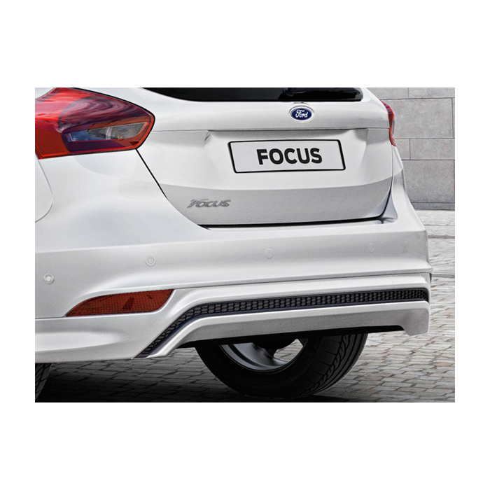 Ford Focus (09/2014 - 03/2018) hatchback achterbumperdiffuser hoogglans zwart met geintegreerde diffuser
