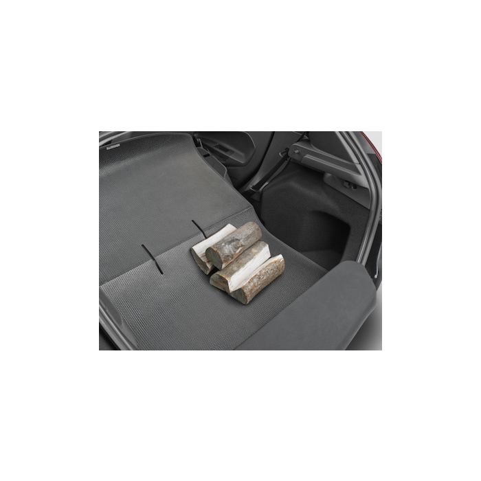 Ford Fiesta (09/2008 - 06/2017) beschermmat voor bagageruimte zwart, met Fiesta-logo