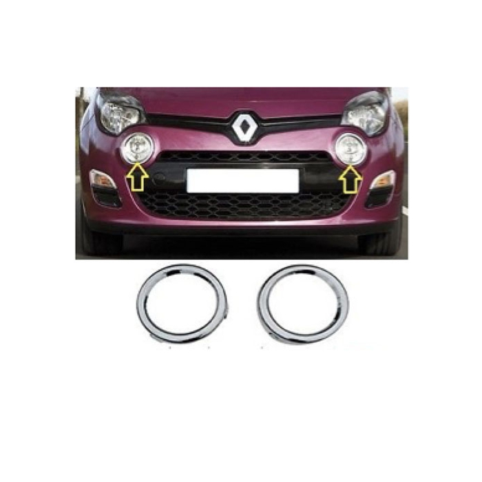 Renault Twingo 2011 - 2014 chromen mistlamp ringen