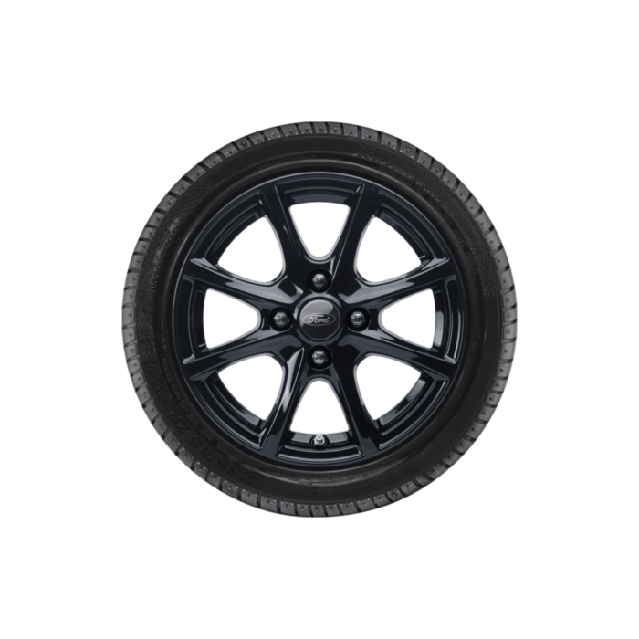 Ford Fiesta (07/2017 - 2023) lichtmetalen velg met winterband 15", 8-spaaksdesign, zwart