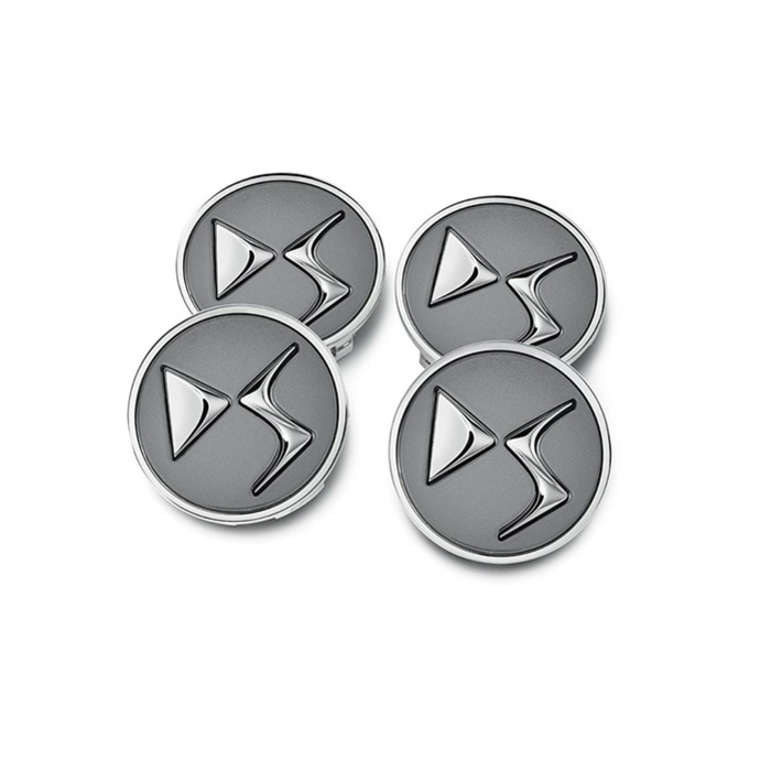 DS naafdoppen Gris Anthra met DS-logo