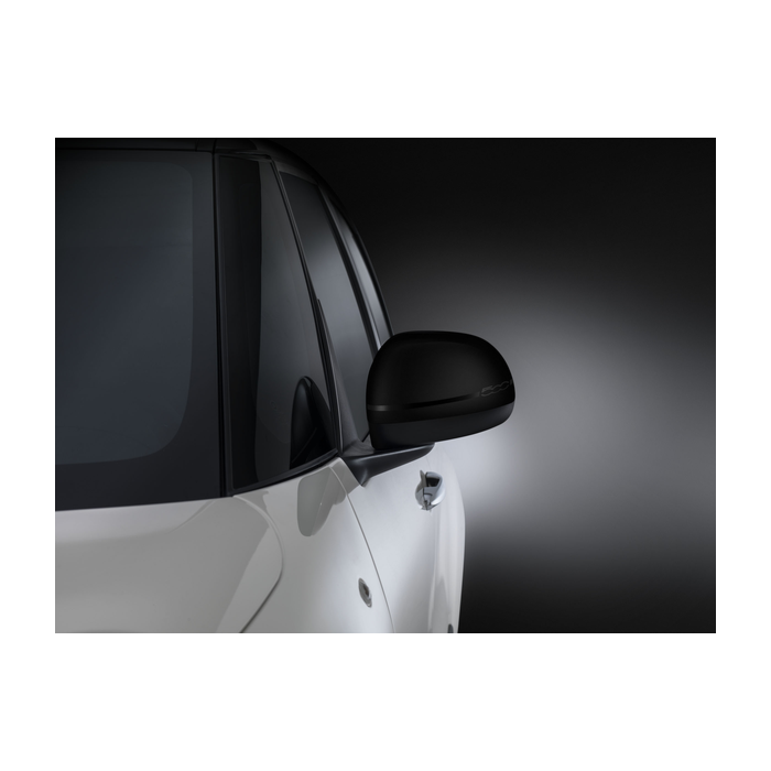 Fiat 500L spiegelkappen zwart met keramiek-effect