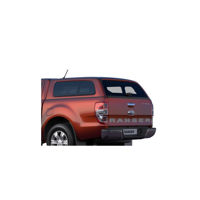 Ford Ranger (02/2019 - ..) dubbele cabine hard top met zijruiten, Copper Red