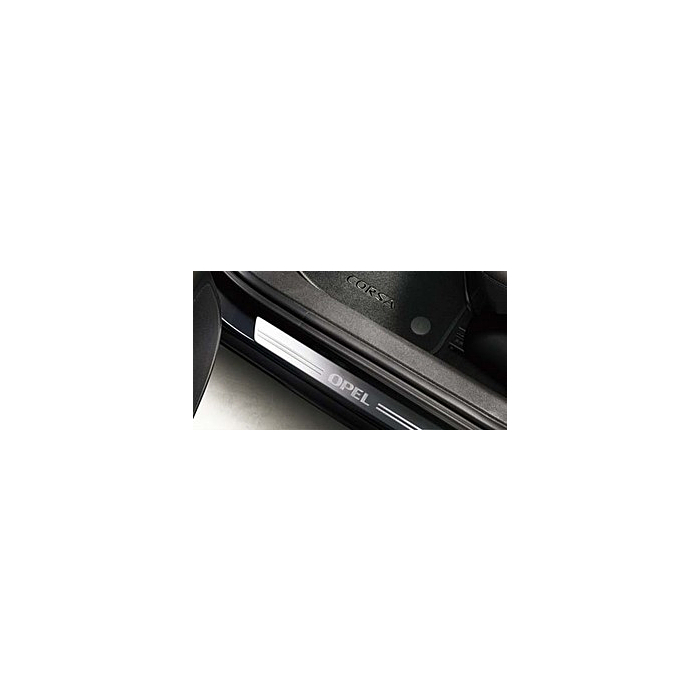Opel Corsa D / E instaplijstenset rvs (set van twee instaplijsten)
