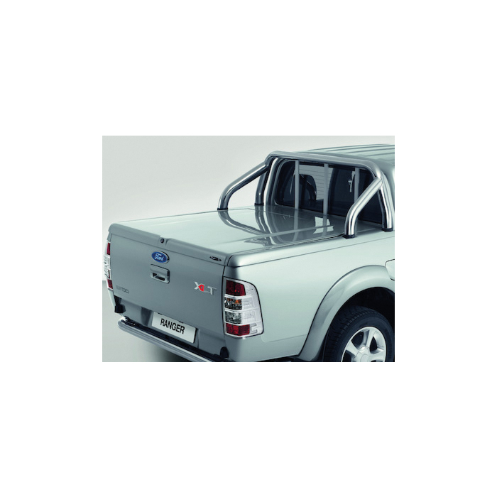 Ford Ranger (2006 - 10/2011) Style-X hard cover bagageafdekking versluitbaar, geverfd in zilveren metallic