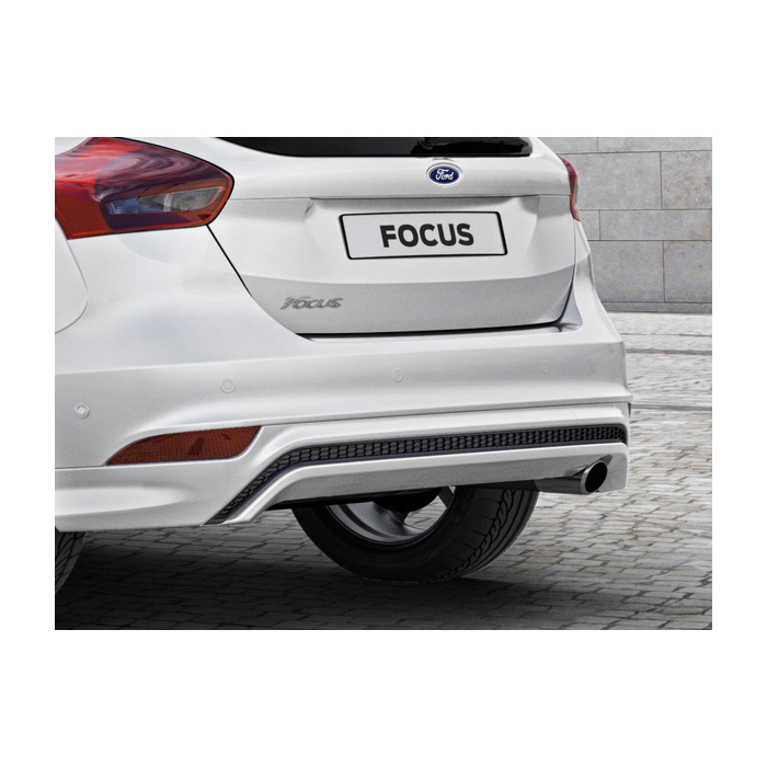 Ford Focus (09/2014 - 03/2018) hatchback achterbumperdiffuser hoogglans zwart met geintegreerde diffuser