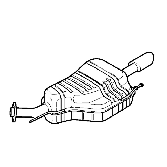 Opel Astra G hatchback uitlaat 1.6 SPORT