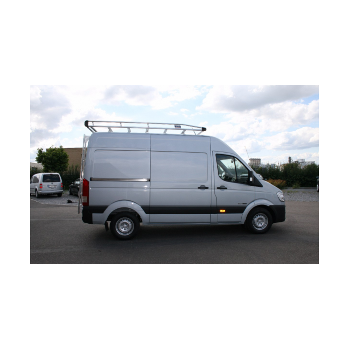 Hyundai H350 aluminium dakdrager met rol, 6 meter, versterkt