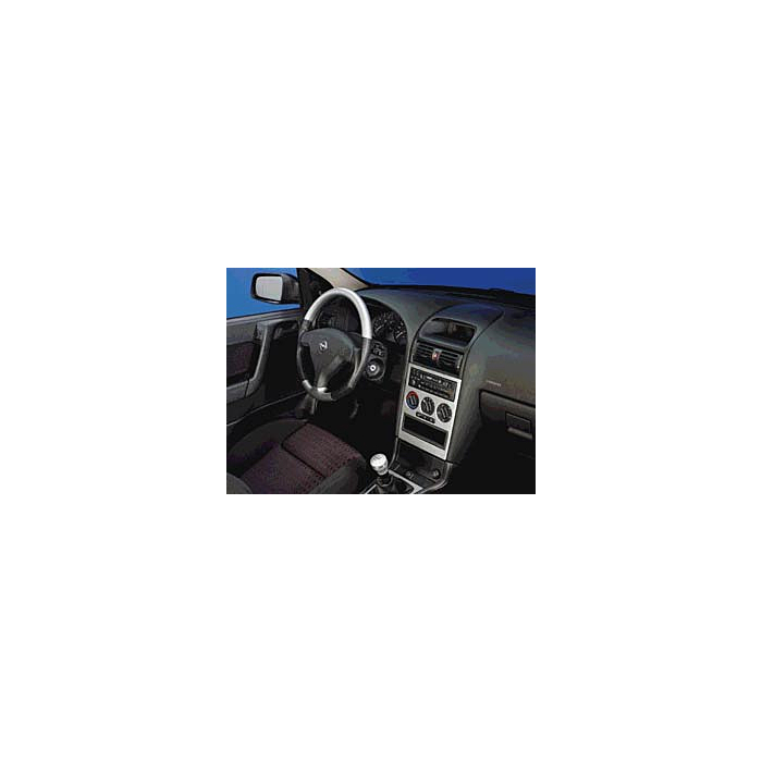 Opel Astra G center console matt chrome/black