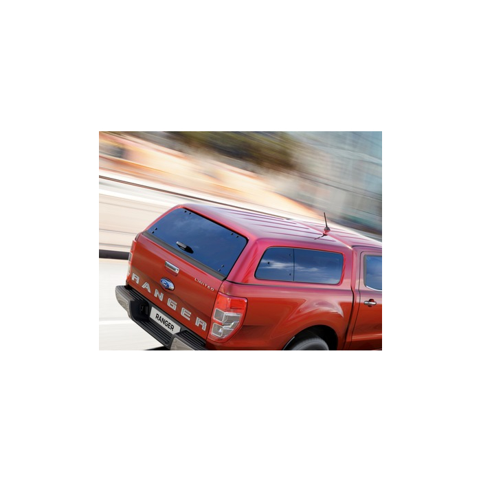 Ford Ranger (02/2019 - ..) dubbele cabine hard top met zijruiten, Colorado Red