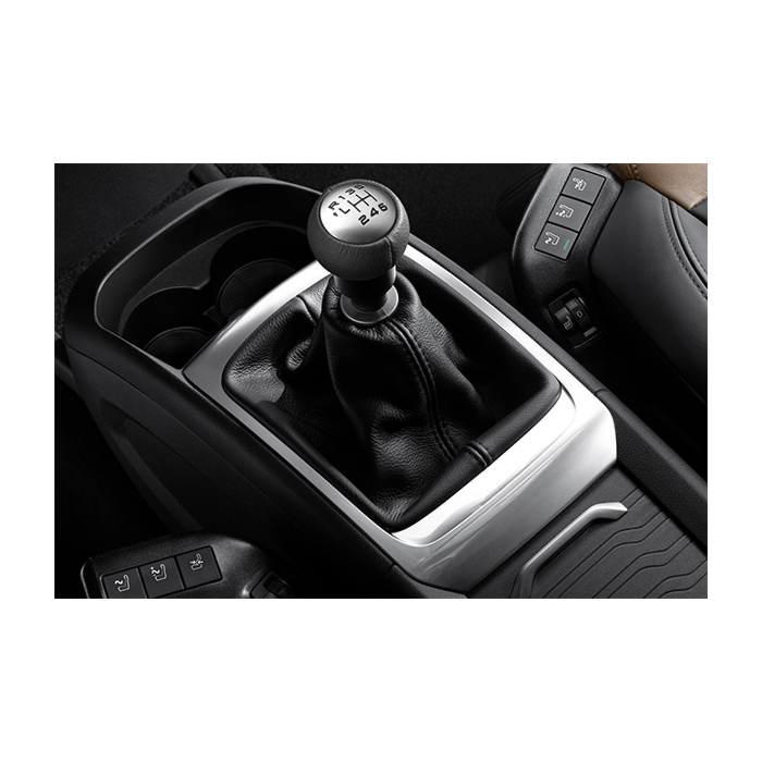 Peugeot versnellingspookknop leder / aluminium