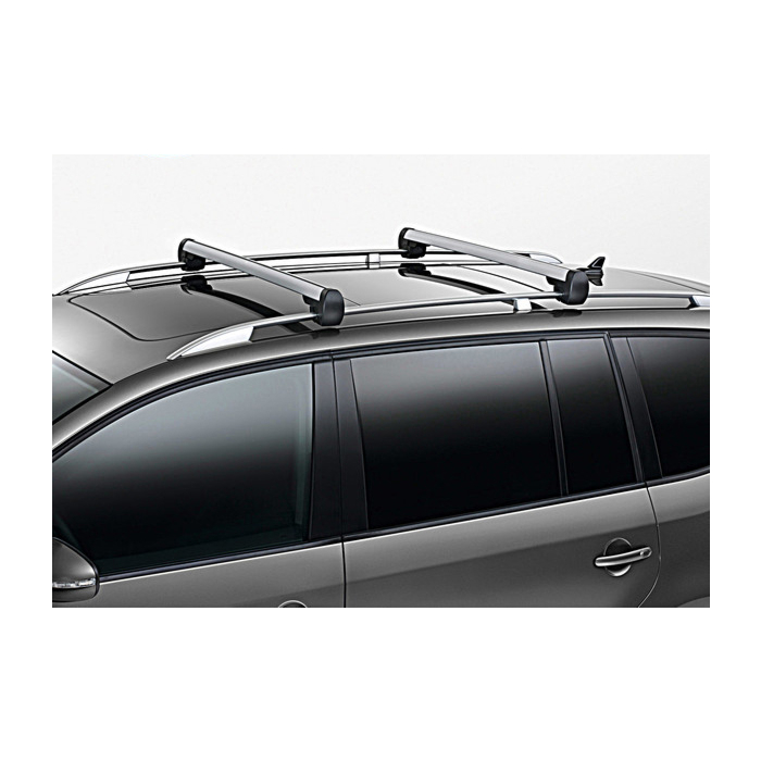Volkswagen Touran 2003 - 2015 dakdragers, zilver, met dakrailing
