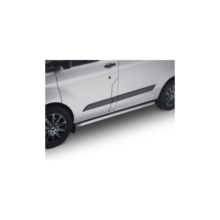 Ford Tourneo Custom / Transit Custom (08/2012 - 09/2023) side bar gepolijst roestvrij staal buisontwerp met gebogen uiteinden