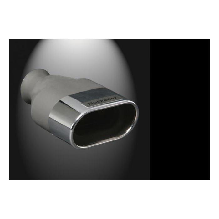 Musketier Peugeot 206 exhaust stainless steel 1x135x75 mm