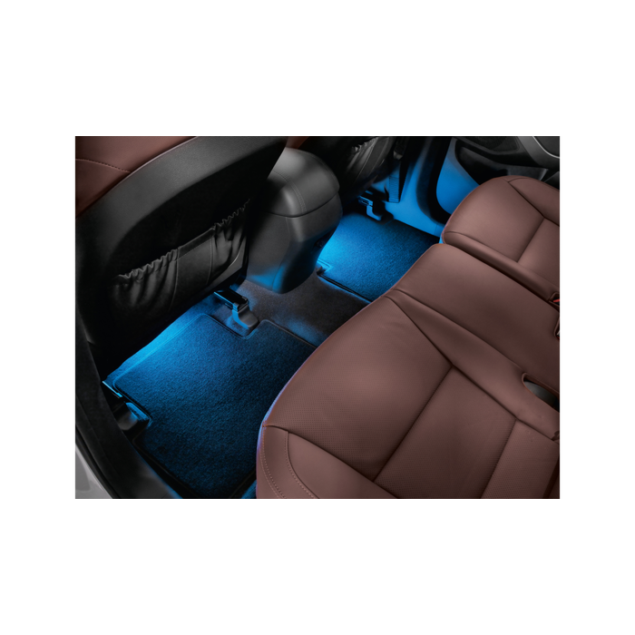 Hyundai i20 3-drs (2012 - 2015) LED verlichting beenruimte, blauw, tweede rij