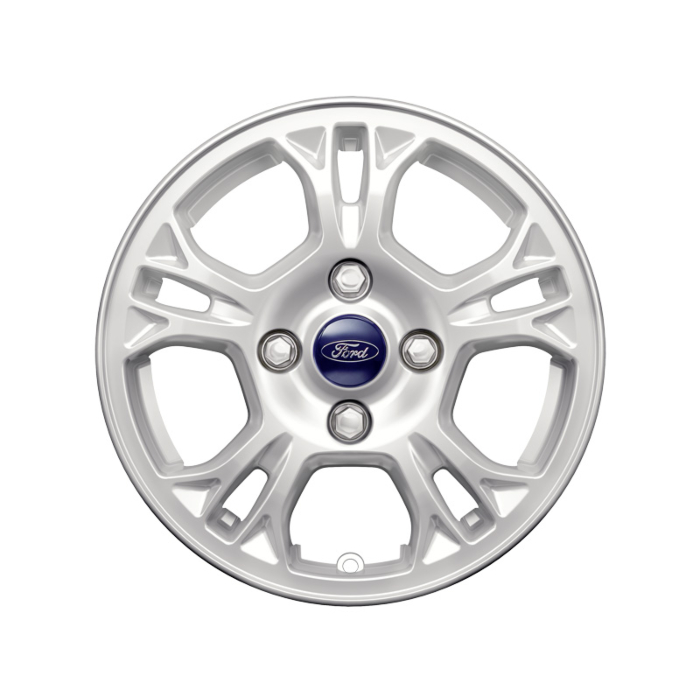 Ford lichtmetalen velg 14" 5 x 2-spaaks design, Sparkle Silver