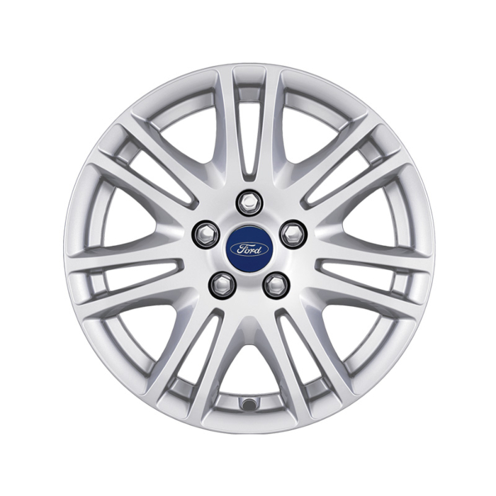Ford alloy wheel 16" 7 x 2-spoke design, silver