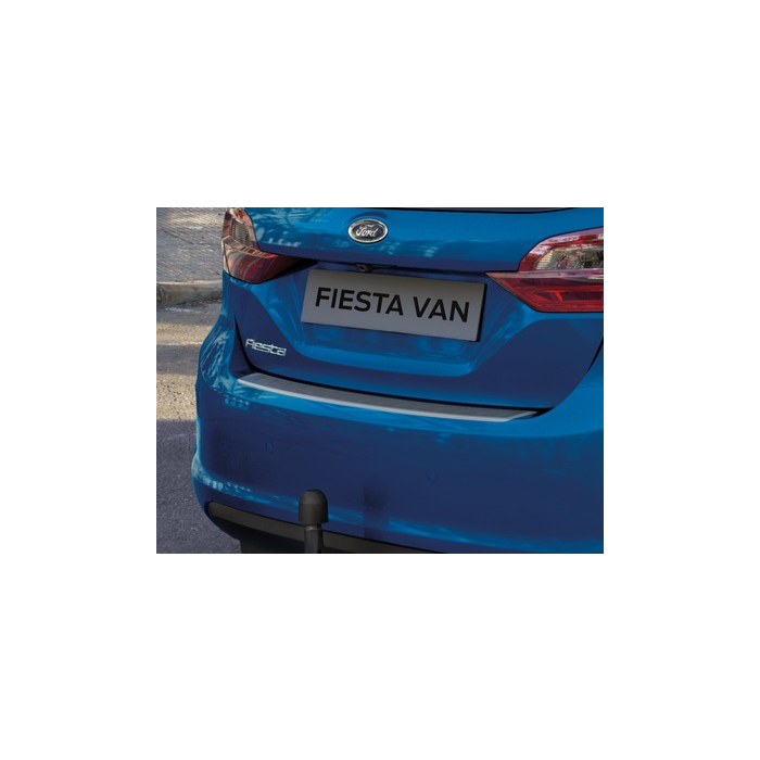Ford Fiesta (07/2017 - 2023) achterbumper beschermlijst, geborsteld roestvrijstaal