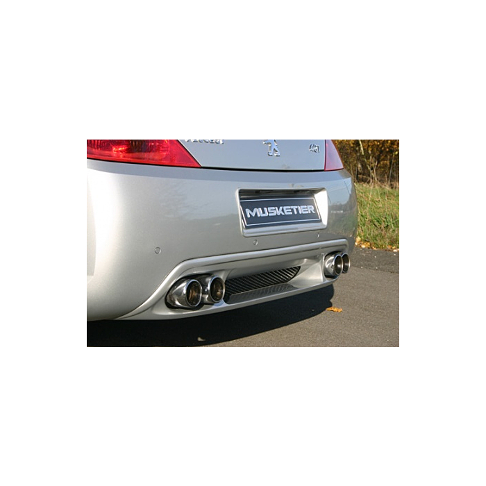 Musketier Peugeot 407 coupé duplex rvs einddemper 2xØ90 mm