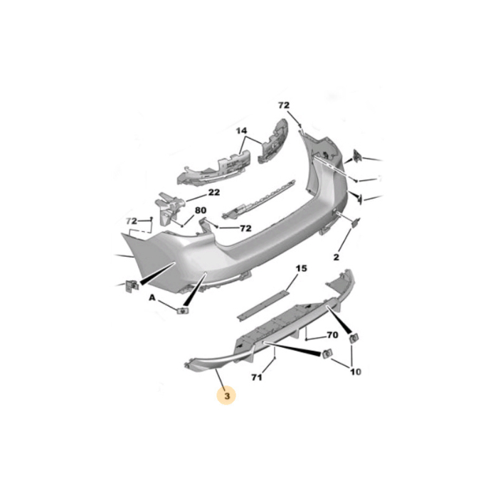 Peugeot 508 (2018 - ..) diffusor Performance