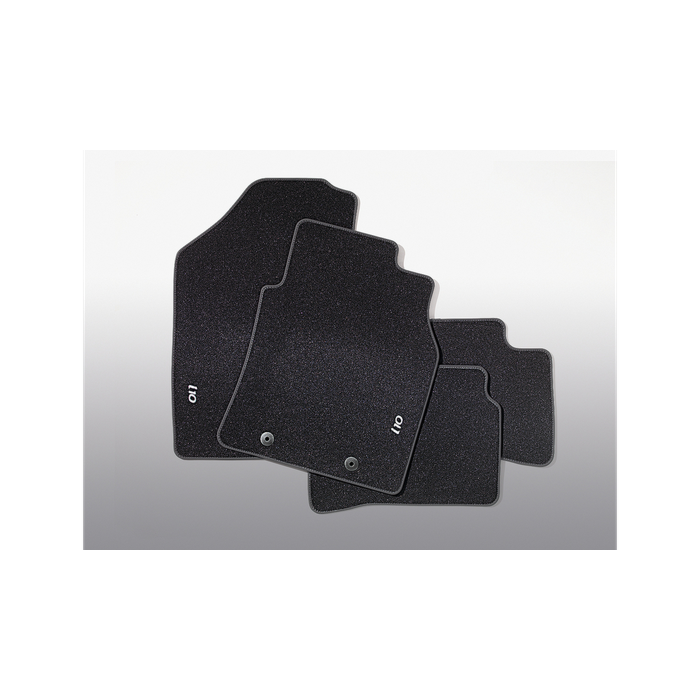 Hyundai i10 (2017 - ..) vloermatten, zwart velour, RHD