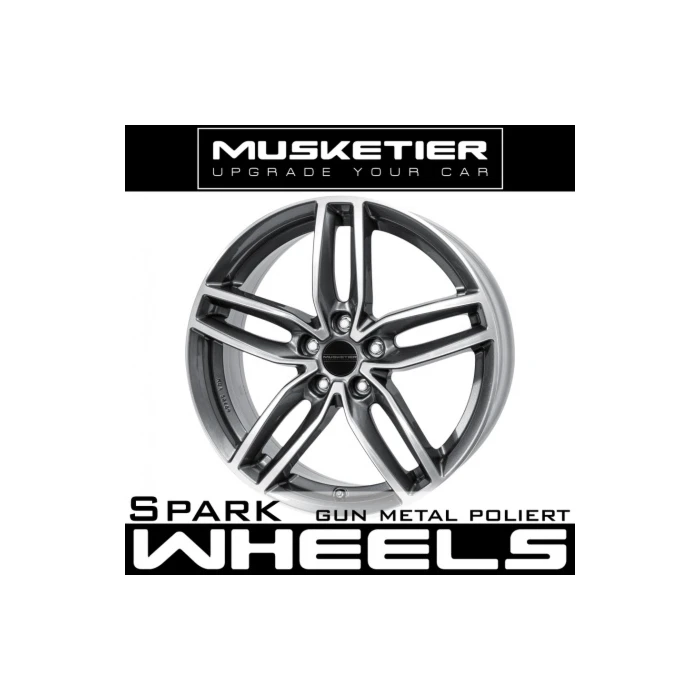 Musketier Citroën C4 Aircross lichtmetalen velg Spark 8x19 gun metal gepolijst