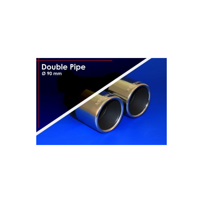 Musketier Peugeot 1007 sport exhaust left/right, 2xØ90 mm duplex