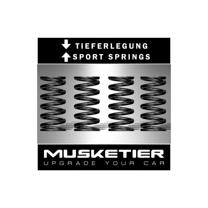 Musketier Peugeot 407 lowering springs ca. 30 mm : 2,0HDI / 2,2i 16V / 3,0i V6