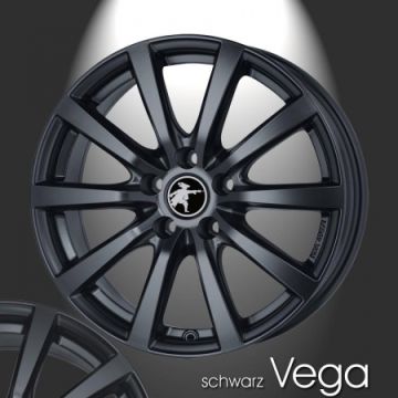 Musketier Citroën DS3 lichtmetalen velg Vega 6x15 mat zwart