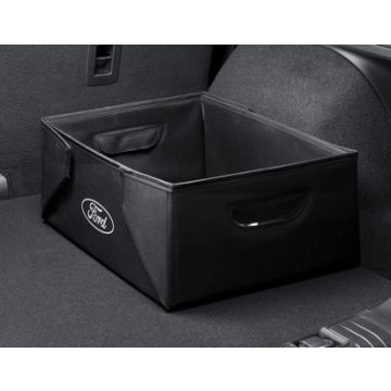 Ford inklapbare transportbox zwarte stof, met wit Ford ovaal aan beide zijden