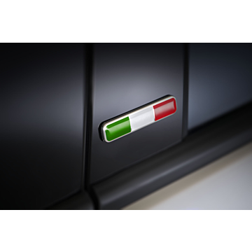 Fiat embleem voor deurstijl Italiaanse vlag