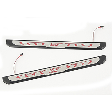 Ford Fiesta (09/2008 - 06/2017) ST instaplijst rechts roestvrijstaal 3-drs met verlichting