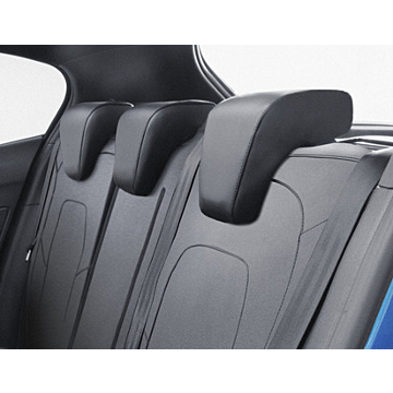 Ford Kuga (12/2019 - ..) stoelovertrek premium voor achterbank, zwart kunstleder