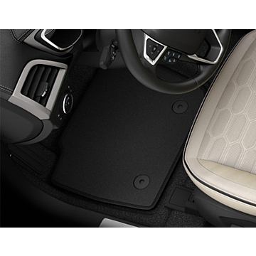 Ford Mondeo (09/2014 - ..) vloermatten, premium velours Vignale ontwerp, voor en achter, zwart