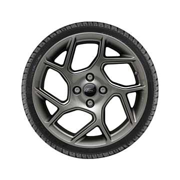 Ford Fiesta (07/2017 - 2023) lichtmetalen velg met winterband 17", 5x2-spaken, Y-design, anthraciet