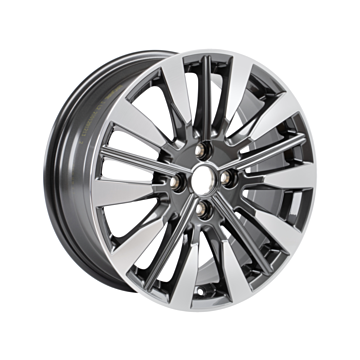 Ford Fiesta (07/2017 - 2023) lichtmetalen velg 17" 5 x 3-spaaks design, parelgrijs gepolijst