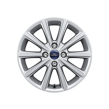 Ford Fiesta (09/2008 - 06/2017) lichtmetalen velg 16" 10-spaaks design, sprankelend zilver