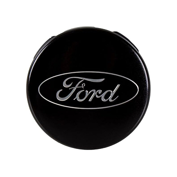 Ford naafkap mat zwart 55mm