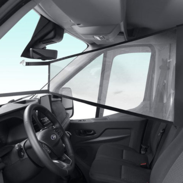 Ford Transit (01/2014 - ..) flexibele scheidingswand beschermingswand, transparant