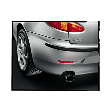Alfa Romeo 147 einddempersierstuk rond rvs voor 1.6 benzine en 1.9 JTD