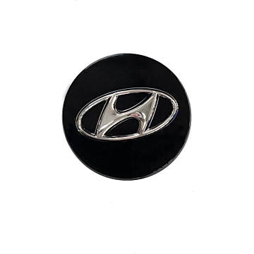Hyundai naafkapje zwart 60mm
