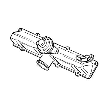 Opel EGR-klep voor 2.0 en 2.2 diesel-motoren op inlaatspruitstuk (X20DTH / X20DTL / Y22DTH)