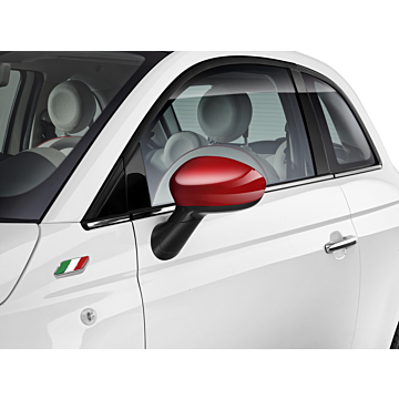 Fiat 500/500c spiegelkappen rood