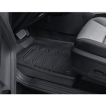 Ford Ranger (11/2011 - 11/2022) vloermatten all-weather, voor en achter, Ranger-logo (Super enkele cabine)