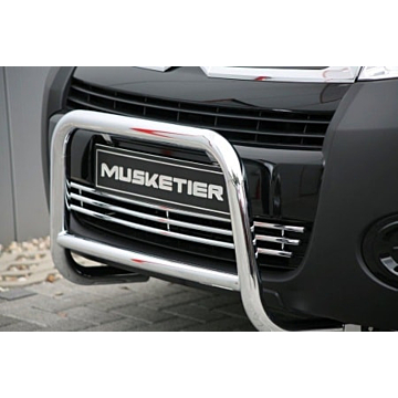 Musketier Peugeot Partner (2008 - 2018) rvs grille, verchroomd zonder chromen sierlijsten